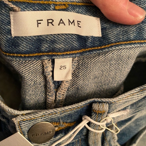 NWT Frame Denim Le Original Zip-Embellished Jeans MSRP $495 Size: 25 - Picture 10 of 16